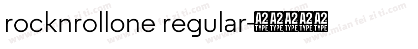 rocknrollone regular字体转换